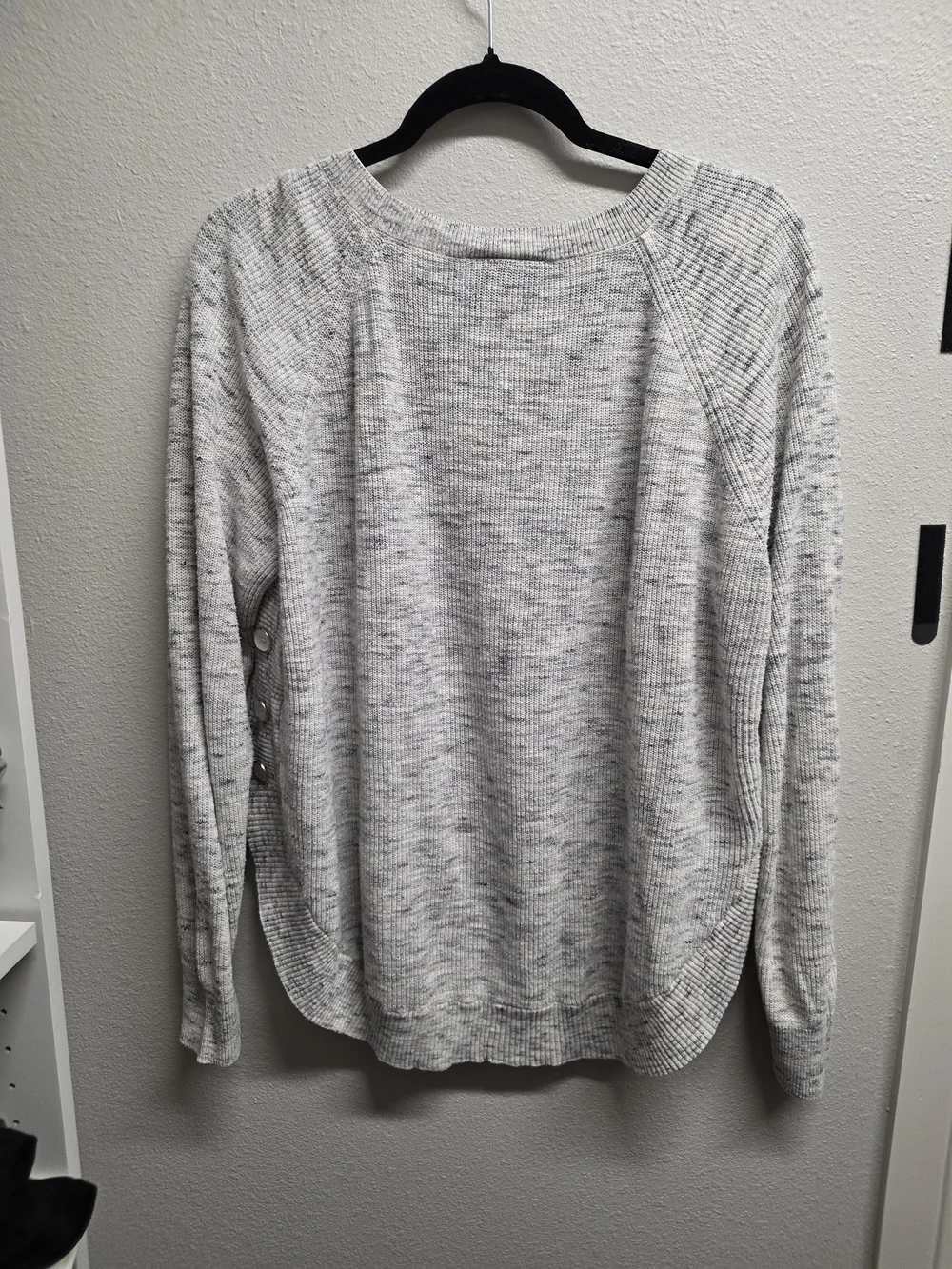 Lane Bryant Heathered Light Gray Pullover Sweater
